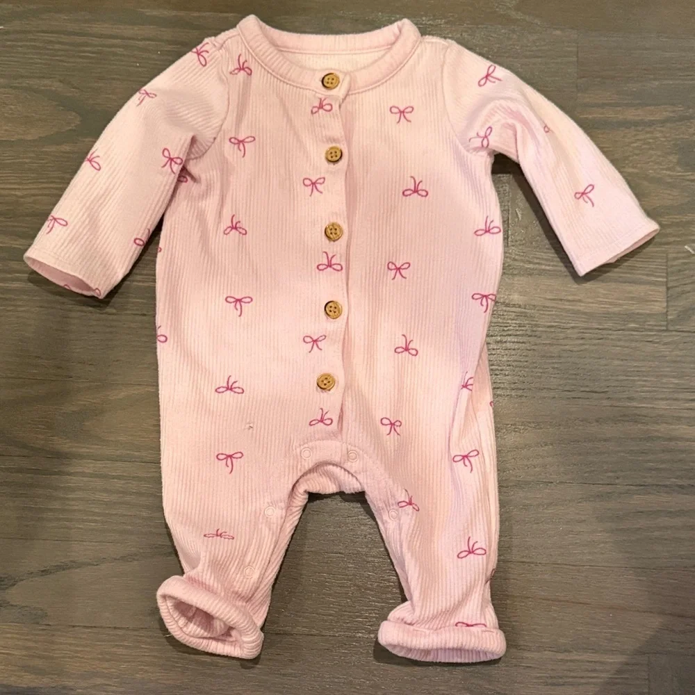 Cat & Jack Pink jumper with Bow Design